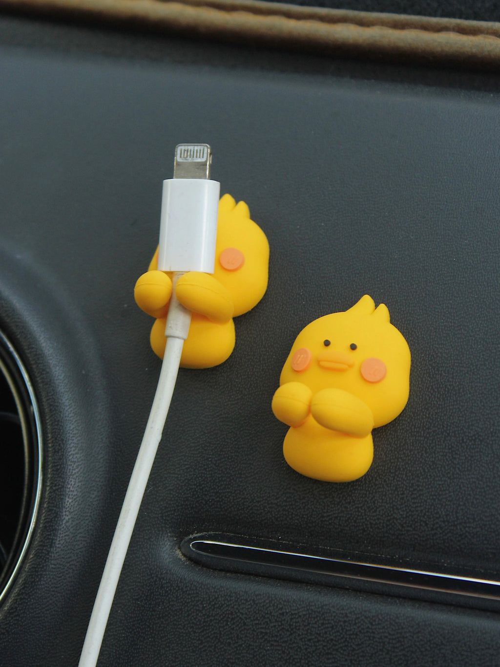 Creative cartoon mobile phone data cable organizer Charging cable organizer Headphone cable fixer card wire device