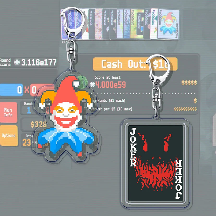 Video Game Balatro Keychains