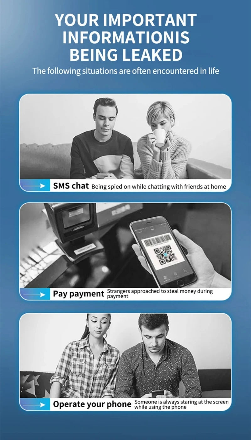 1-5Pcs Anti Spy Tempered Glass For iPhone 16 14 13 11 15Pro Max Mini 7 8 Plus Privacy Screen Protector for iPhone 15 X XR XS MAX