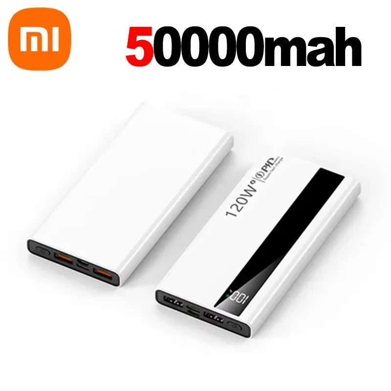 Xiaomi 500000mAh Power Bank 120W Fast Charging Large Capacity Power Bank PD 20W Suitable For All Mobile Phones Long Endurance