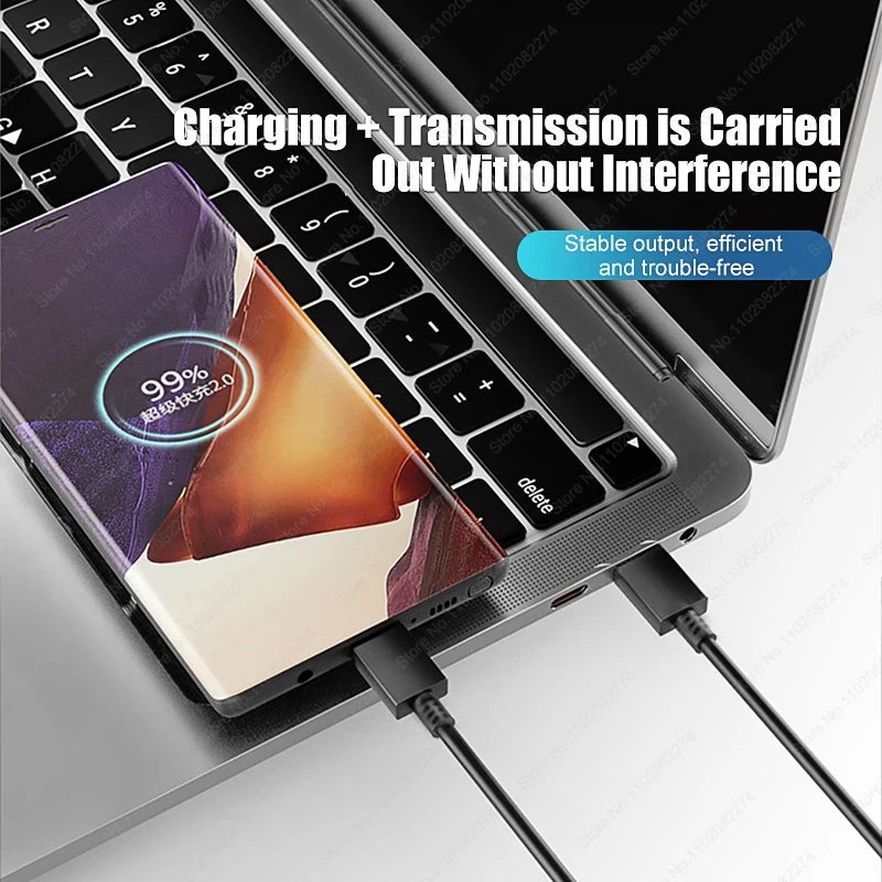 45W PD USB C Fast Charging Cable For Samsung Galaxy S24 S21 S22 S23 Ultra Plus A53 A54 Type C Charge Cable For Samsung Data Line