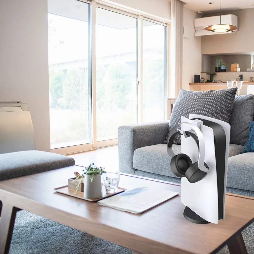 PS5 Accessories Headphone Stand Wall Mount Holder Hanger for PS5 Console Gaming Headset Hanging Bracket Storage Rack