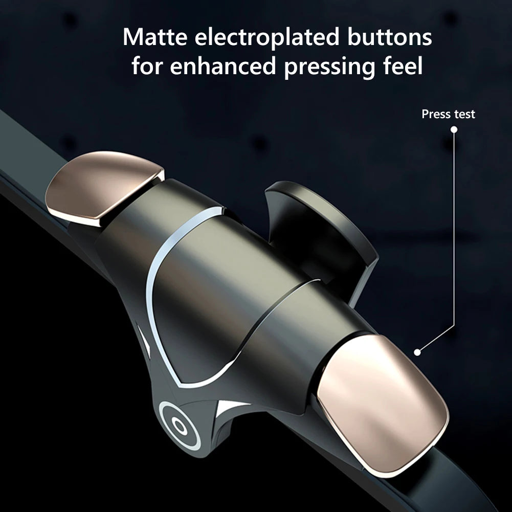 2Pcs 4 Finger Controller Sensitive Gaming Aim Shooting Triggers Button for PUBG for Children Birthday Surprise Gift