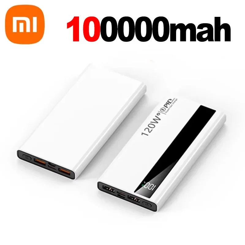 Xiaomi 500000mAh Power Bank 120W Fast Charging Large Capacity Power Bank PD 20W Suitable For All Mobile Phones Long Endurance
