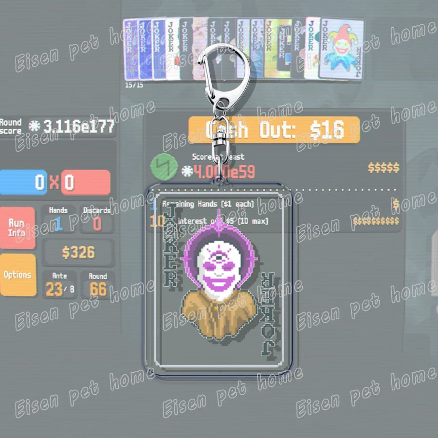 Video Game Balatro Keychains