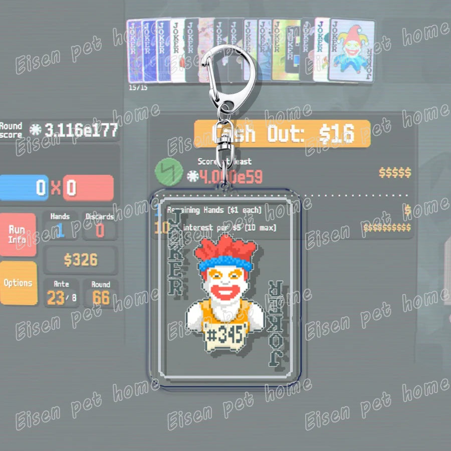 Video Game Balatro Keychains