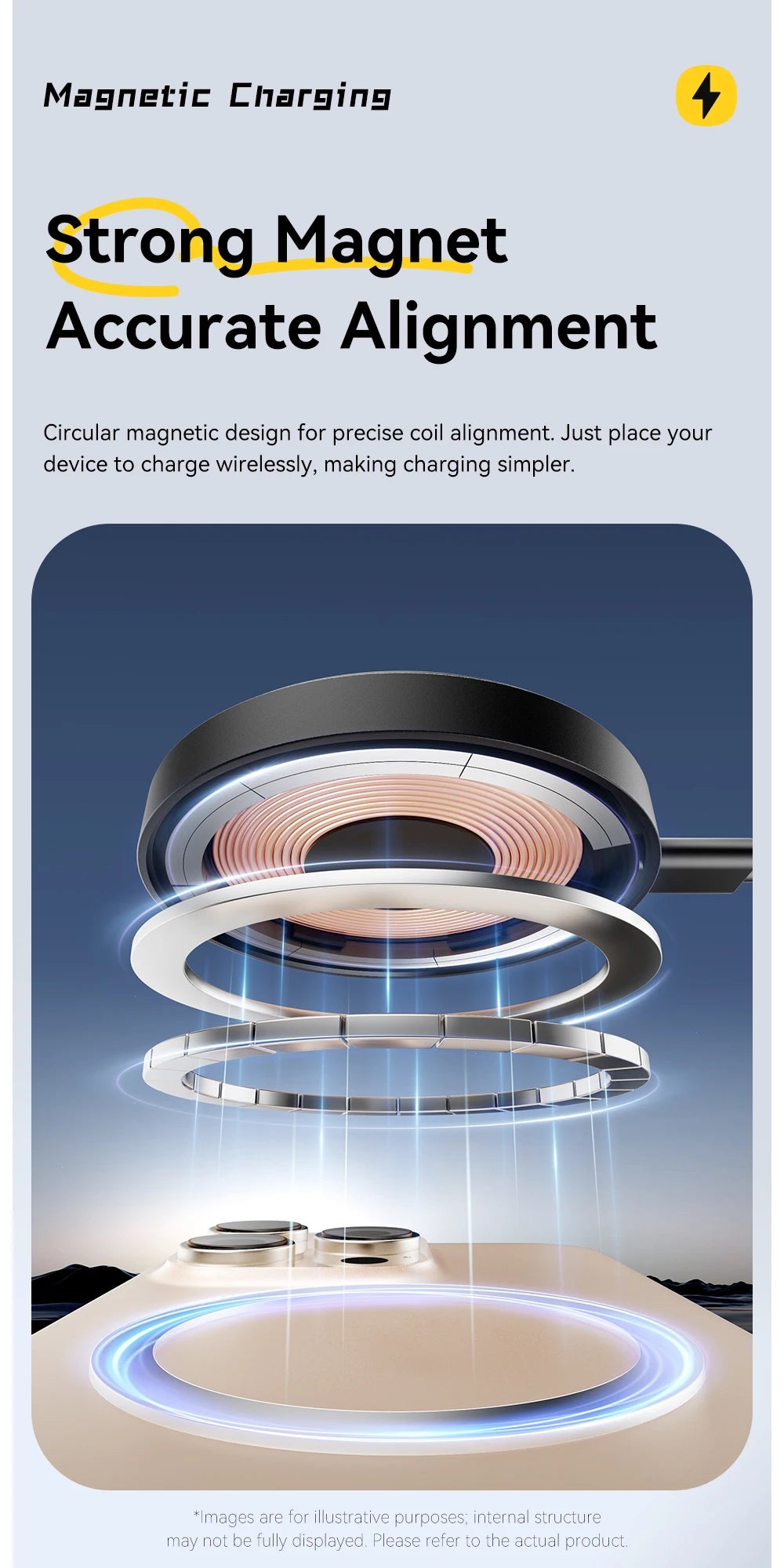 Essager Magnetic Wireless Charger With Holder 15W Fast Charging For iPhone16 15 14 13Pro Max Airpods Mini Wireless Phone Charger