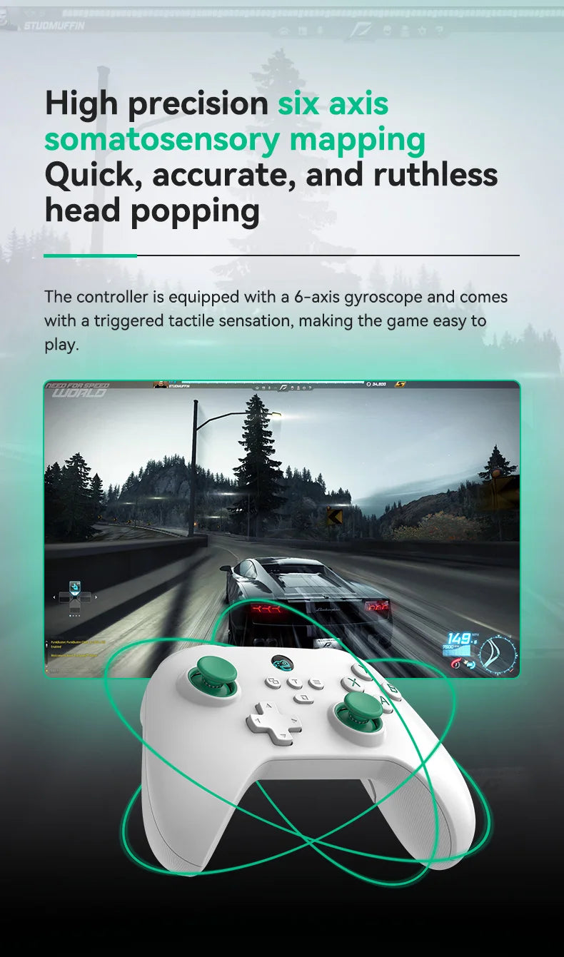 Remote control Handle Z03 Wireless Game Controller Wukong Black Myth Hall Joystick Double Cut Trigger for Switch/Android/iOS/PC